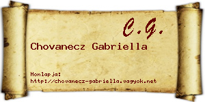Chovanecz Gabriella névjegykártya