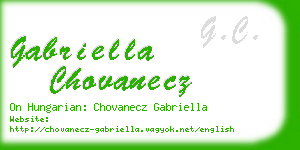 gabriella chovanecz business card